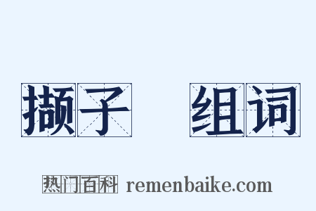 撷子紒组词是什么意思的图片